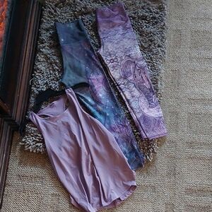 Workout Attire Bundle Of Leggings And Tank Top